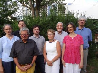 Von links nach rechts: Sabine Horn, Fabian Wöhrle, Ulrich Krüger, Martin Kaleschke, Dr. Irmtraut Kruck, Prof. Siegfried Bauer, Isabell Klein, Birger Laing