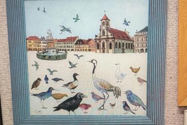 Marktplatz. Bild hinter Glas von Ilse Bollacher-Paret